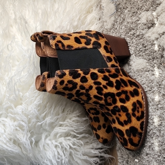 Madewell the Reagan boot in leopard calf hair Mob Wife - Picture 4 of 12
